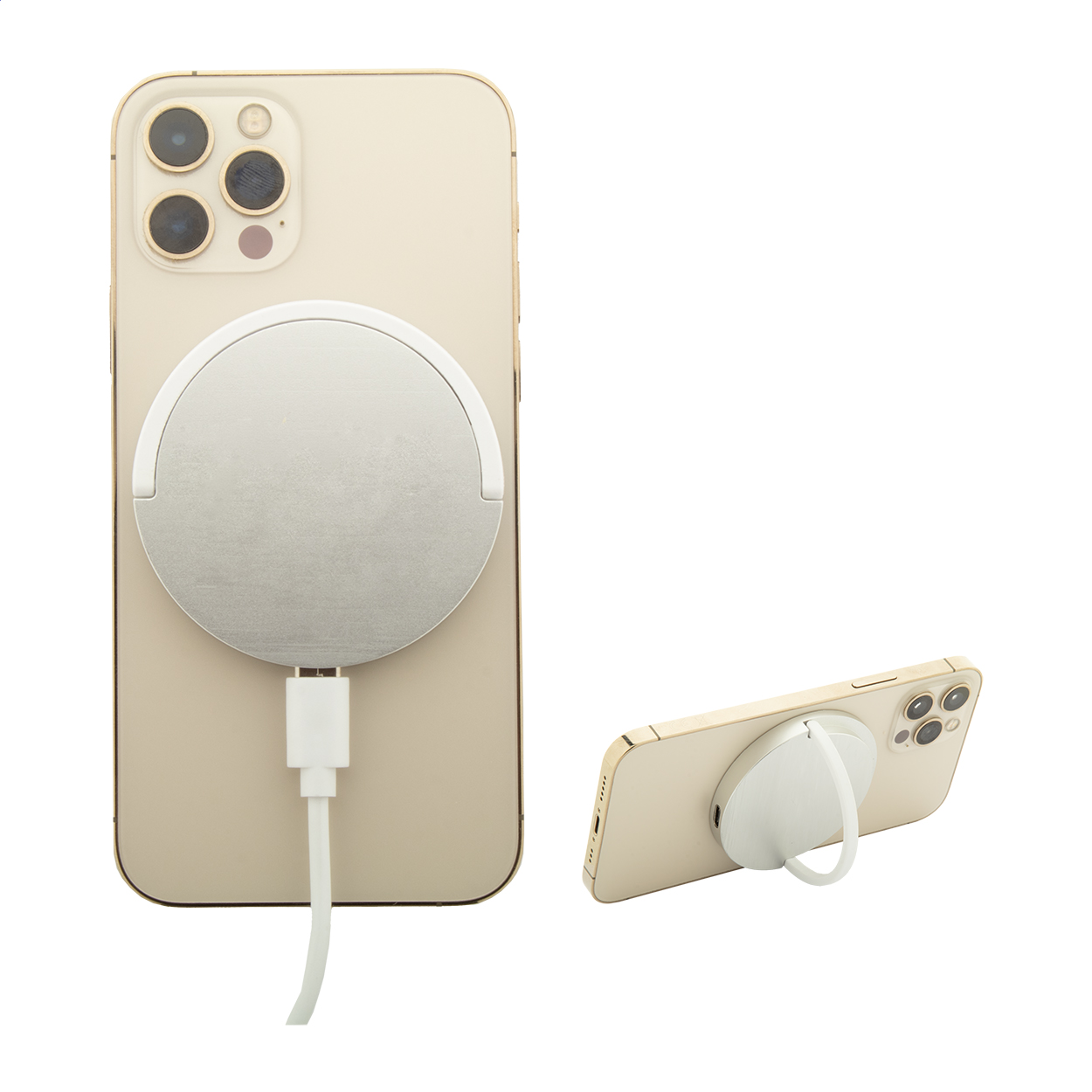 Magnetisk Trådløs Oplader - Juelsminde trykt med logo