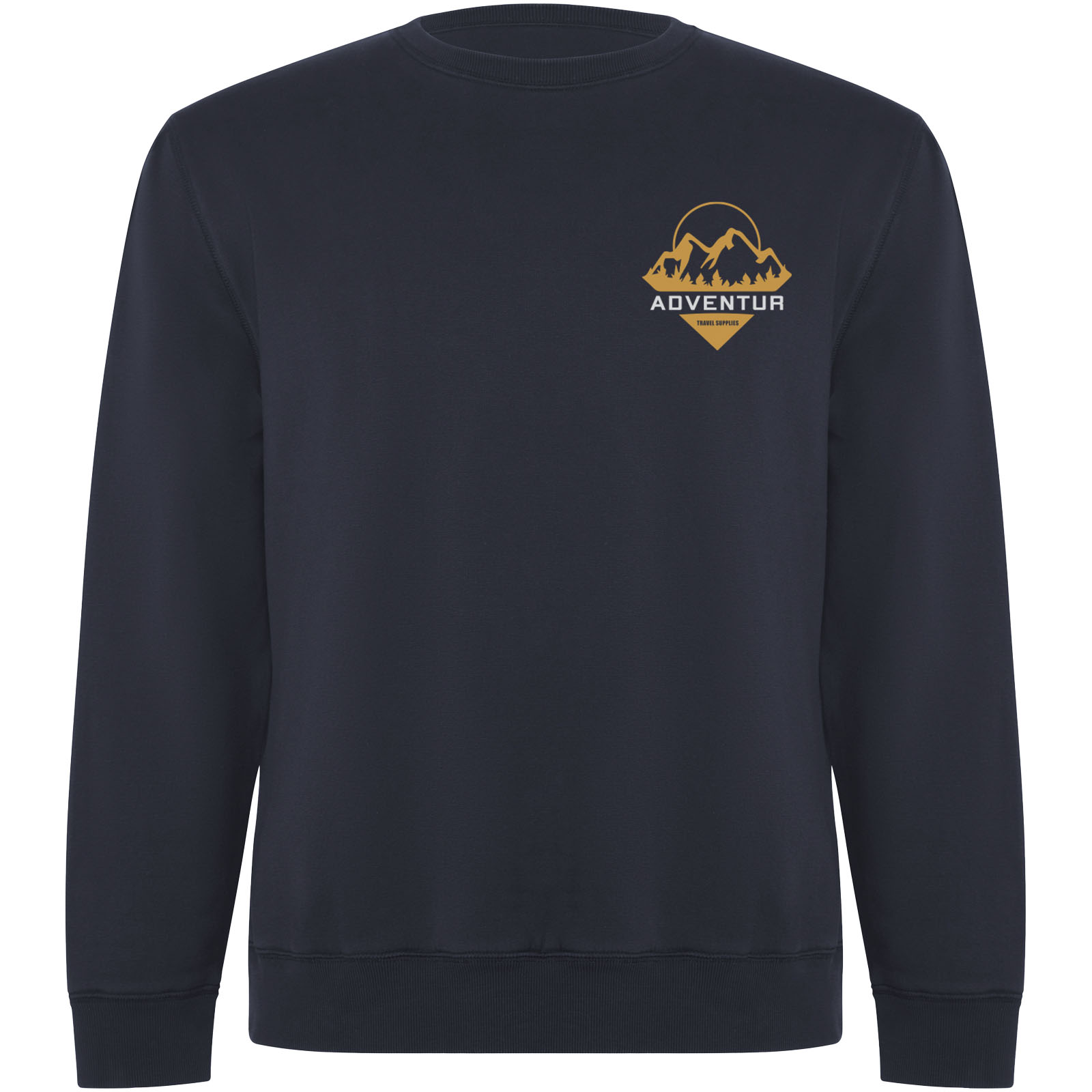 Grøn Komfort Crewneck Trøje - Charlotte trykt med logo