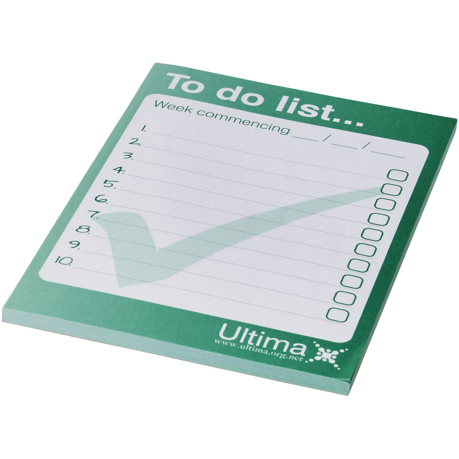 Hvid A6 Desk-Mate® notesblok - Rosa