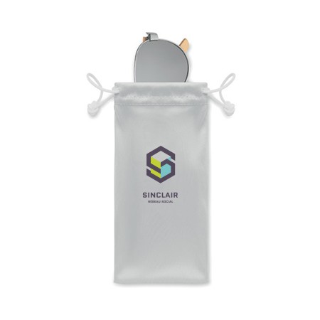 Spejlsolbriller med bambusarm - Herning