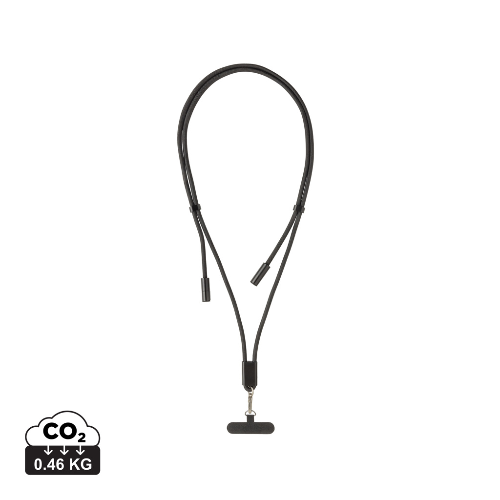 LoopAmp RCS RPET justerbar 160 cm telefonledning med 60W kabel - Zara
