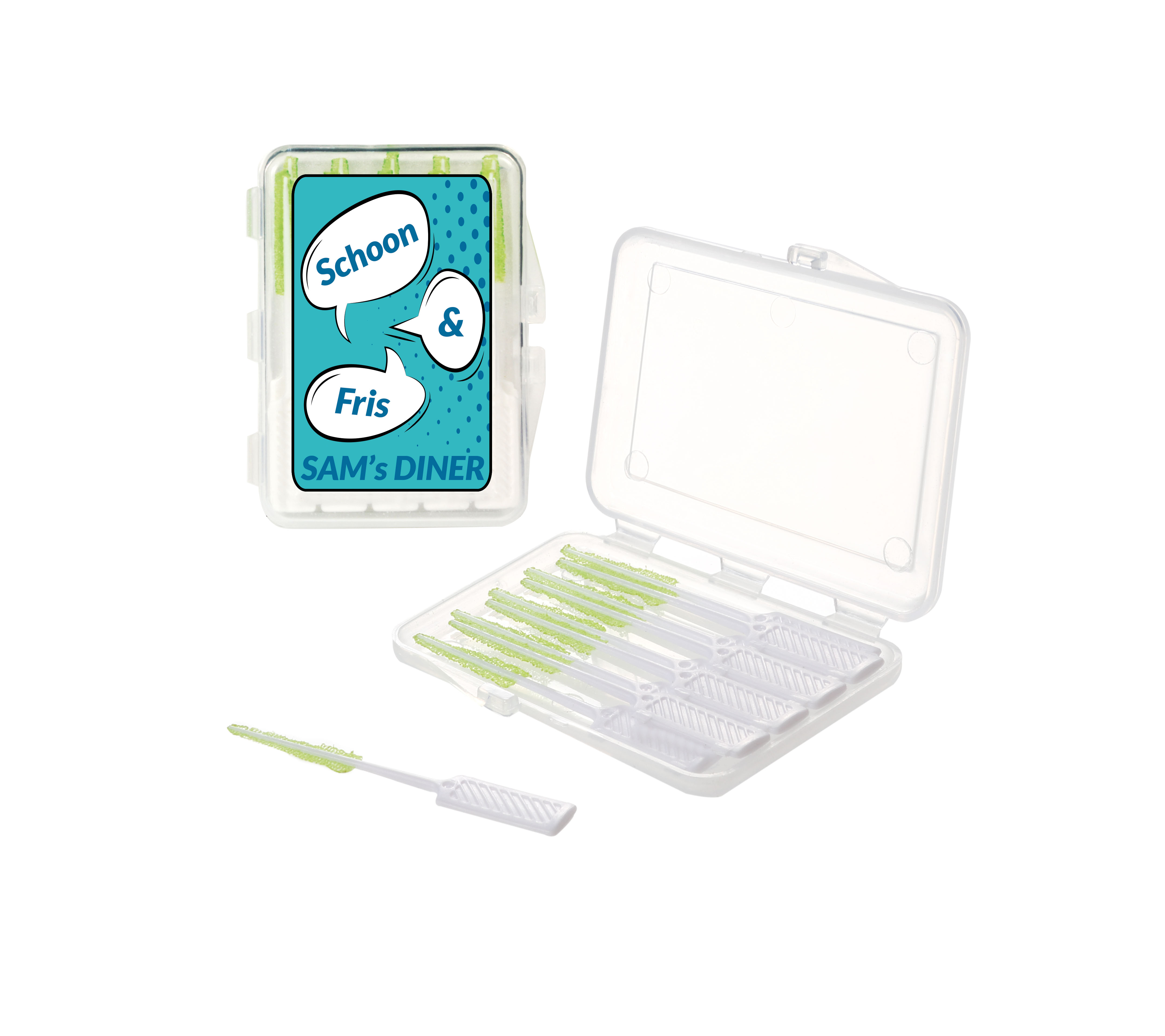 Transparent Fiber Picks Box - Broby
