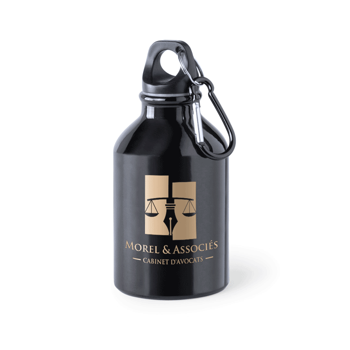 Vandflaske i aluminiumsfinish 330ml - Laura                           
