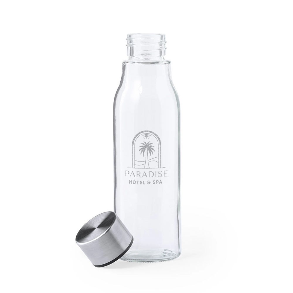 Borosilikatglas Vandflaske 550ml - Lykke