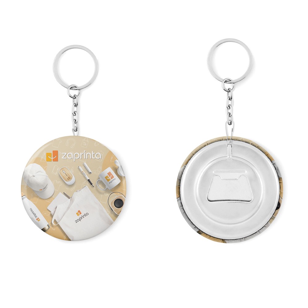 Multifunktions nøglering pin knap flaskeåbner - Brøndby