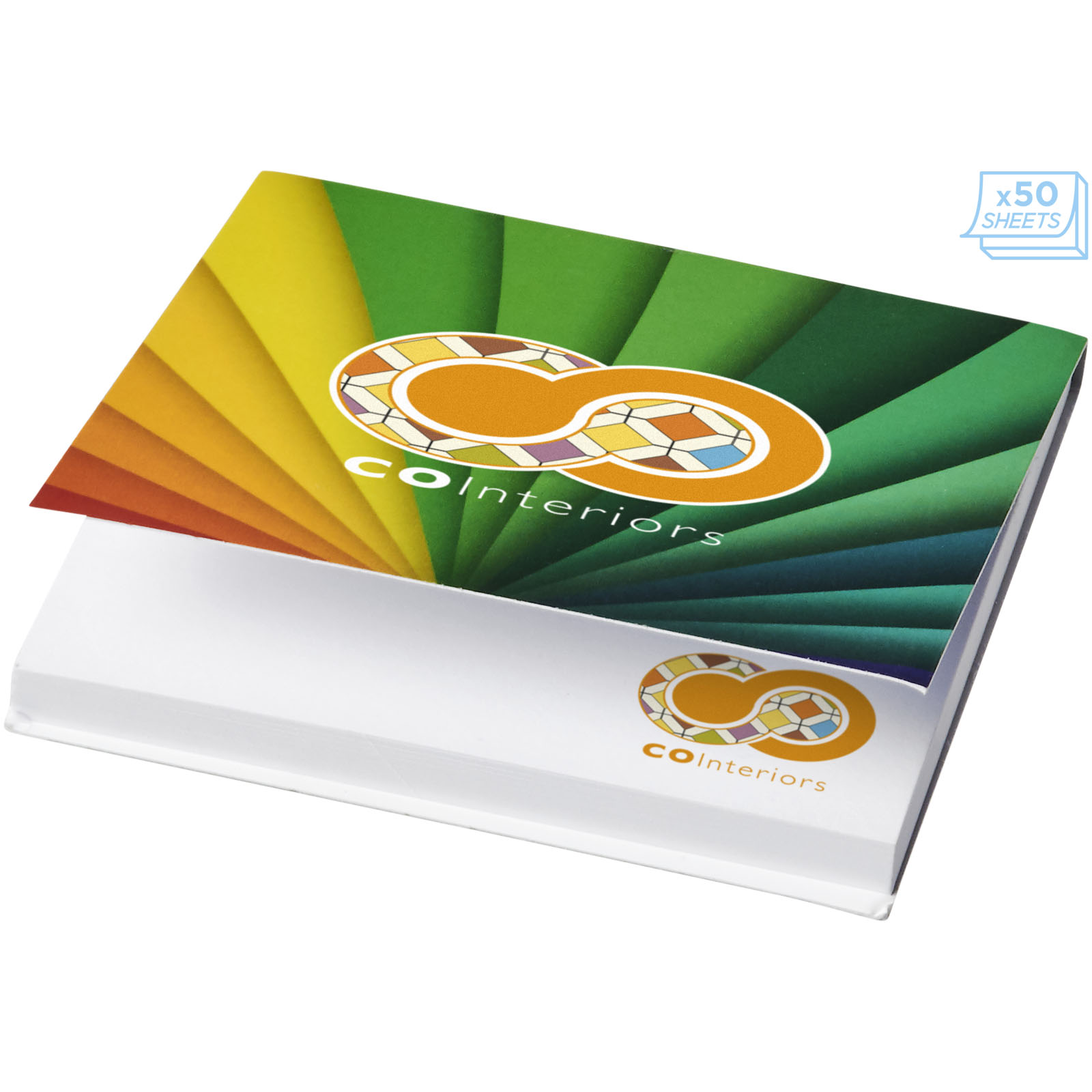 Sticky-Mate® blødt omslag kvadratiske sticky notes 75x75mm - Maja