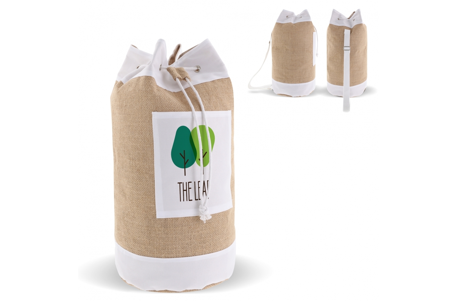 Jute- og Bomulds Duffeltaske