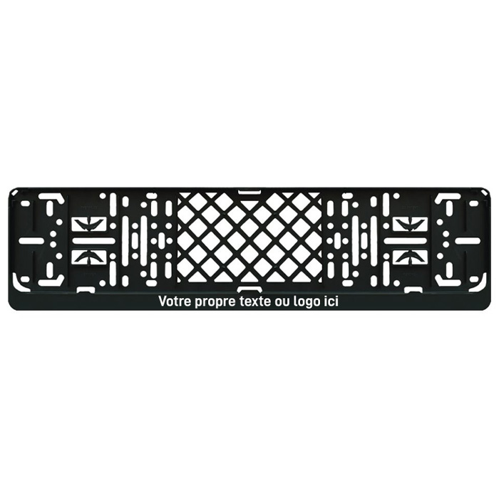 Support de plaque d'immatriculation personnalisé pour voiture avec coins à clipser - CAR11