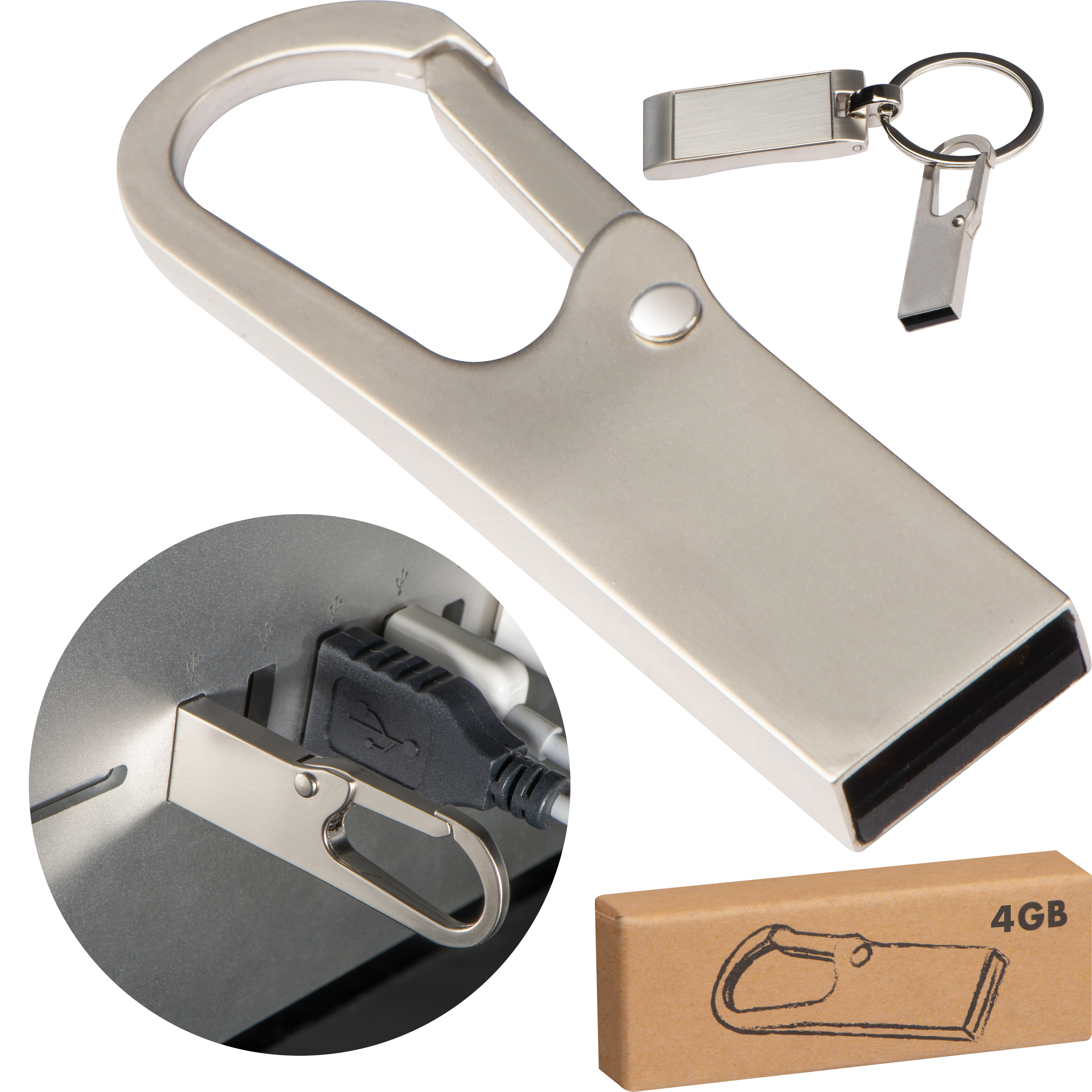 Graveret Metal USB Stick -