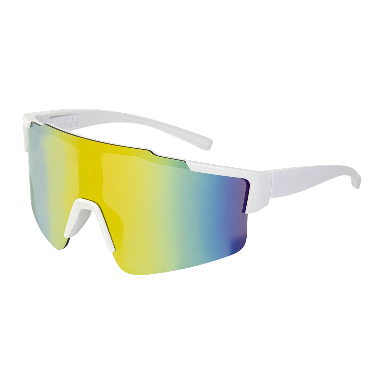 Aerospin sportssolbriller i genbrugt polycarbonat med logo, UV400