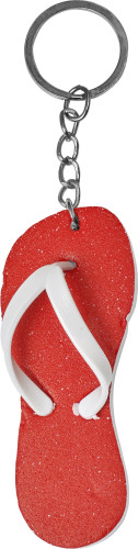 EVA Flip-flop nøgleholder på en metal nøglering - Jelling