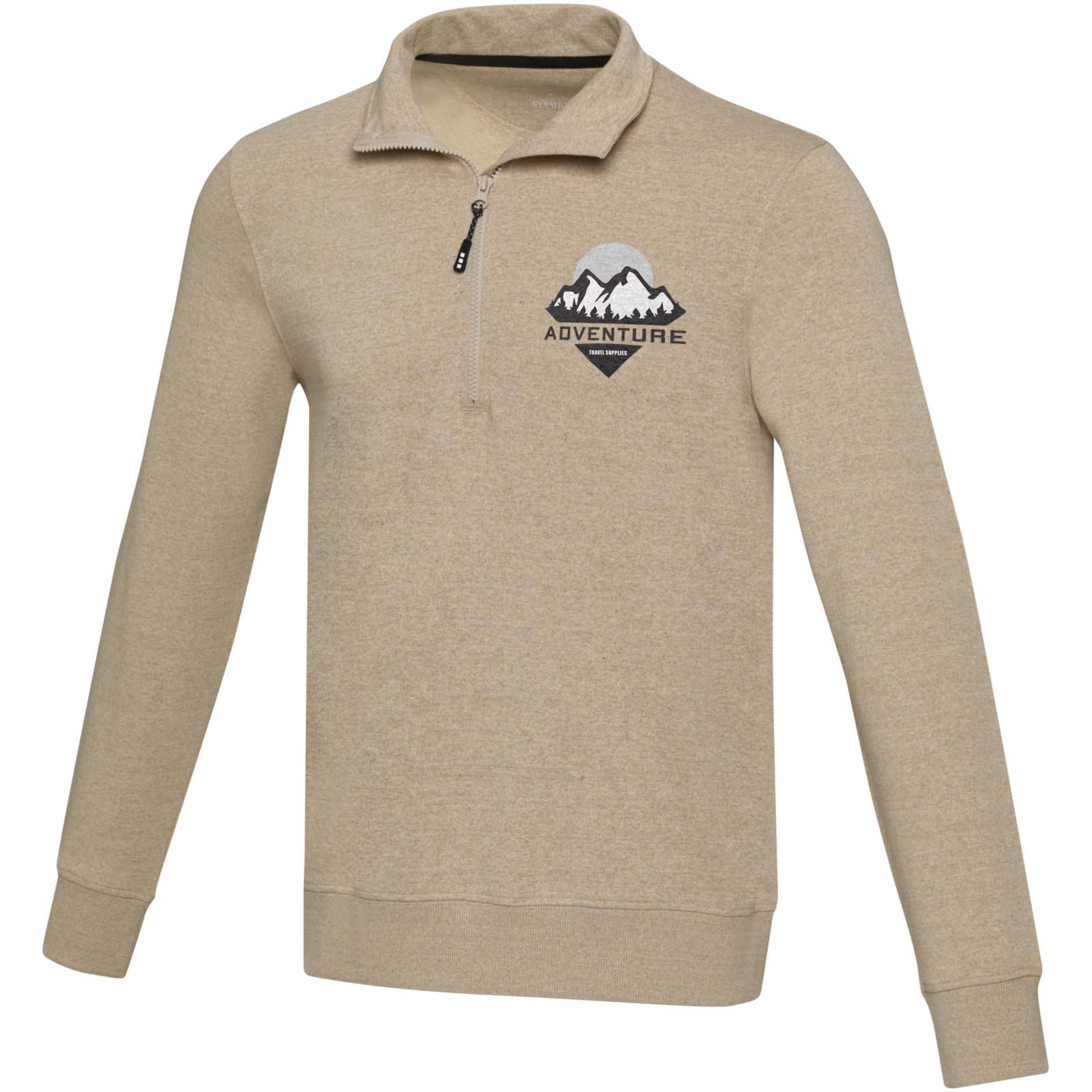 Unisex genbrugt Aware™ trøje med kvart lynlås