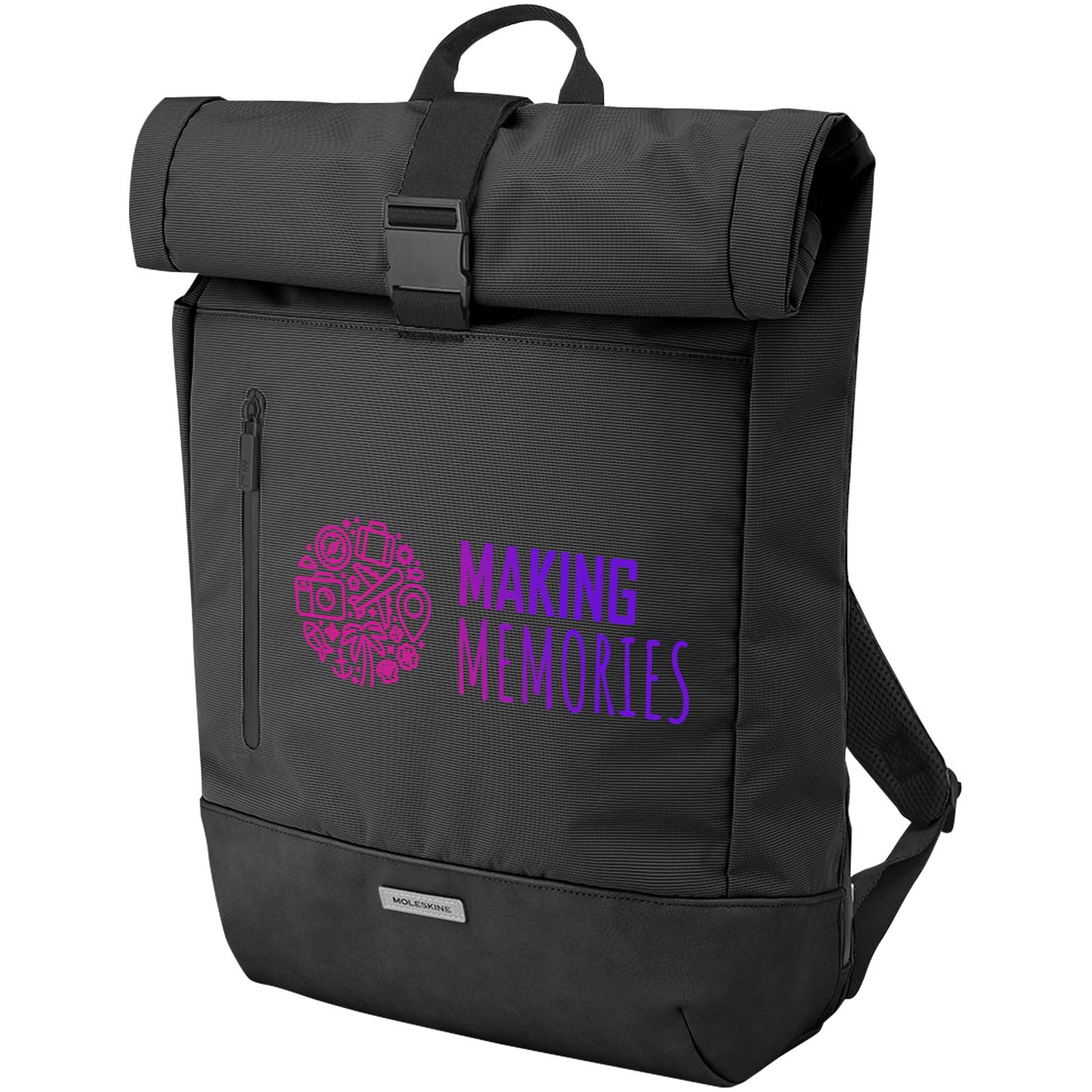 Urban Mover Rolltop Backpack - Højreby trykt med logo