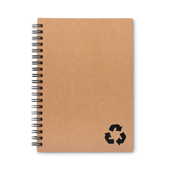 Genanvendt karton cover stenpapir notesbog - Olivia