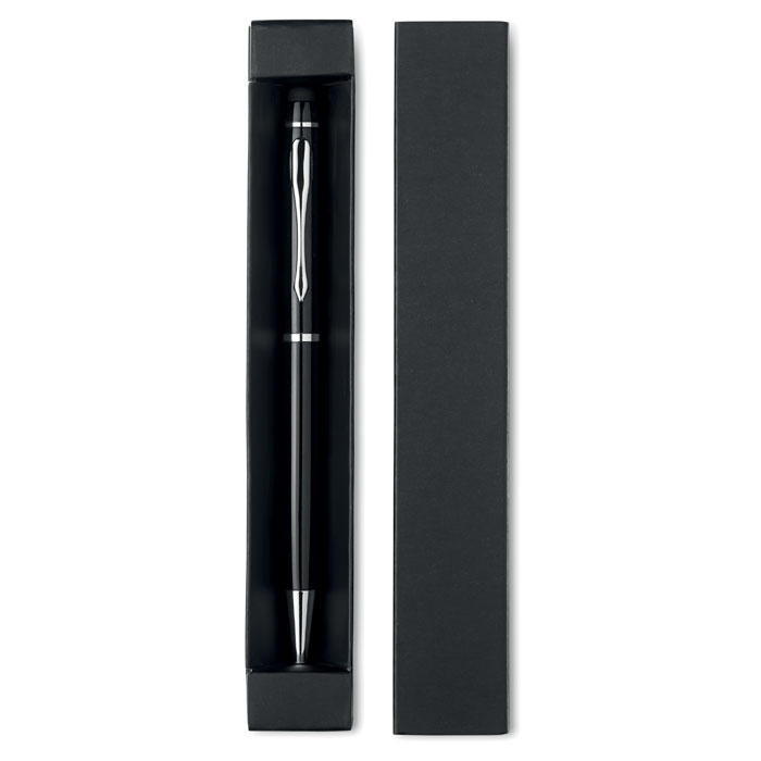Aluminiums Twist Action Kuglepen med Stylus - Ebeltoft