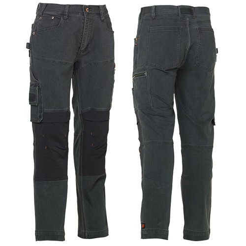 Multi-lomme stretch jeans bukser med temperatur regulering - Ida