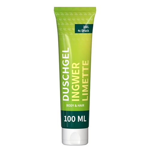 Ginger Lime brusegel med ingefær og lime til krop og hår, med logo trykt med logo