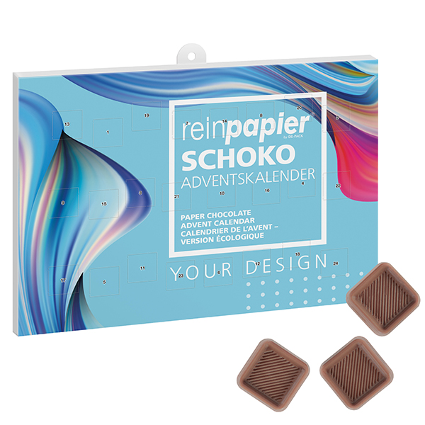 Papir Chokolade Julekalender - Thyborøn-Harboøre trykt med logo