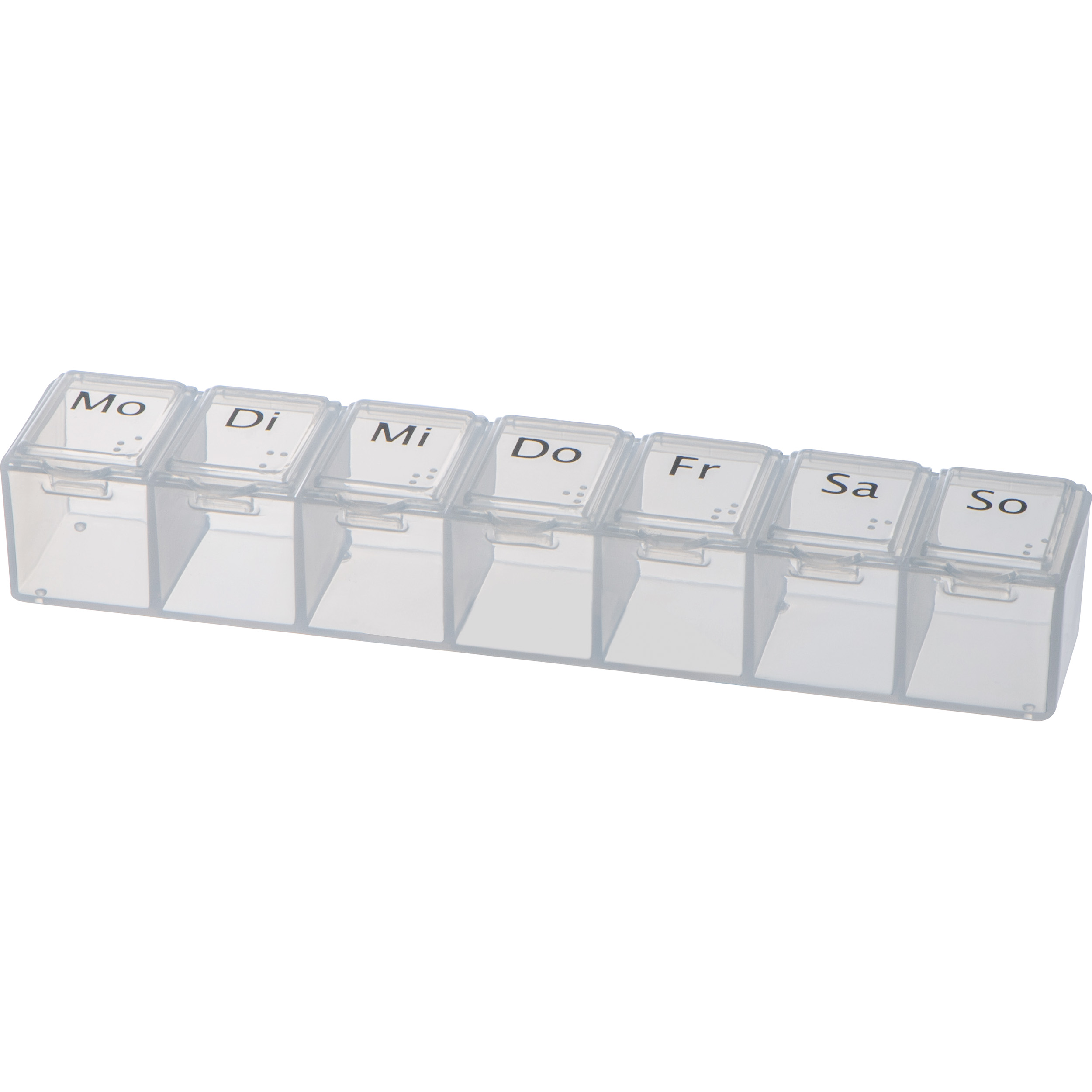 Pilleboks med Braille kalender - Caroline
