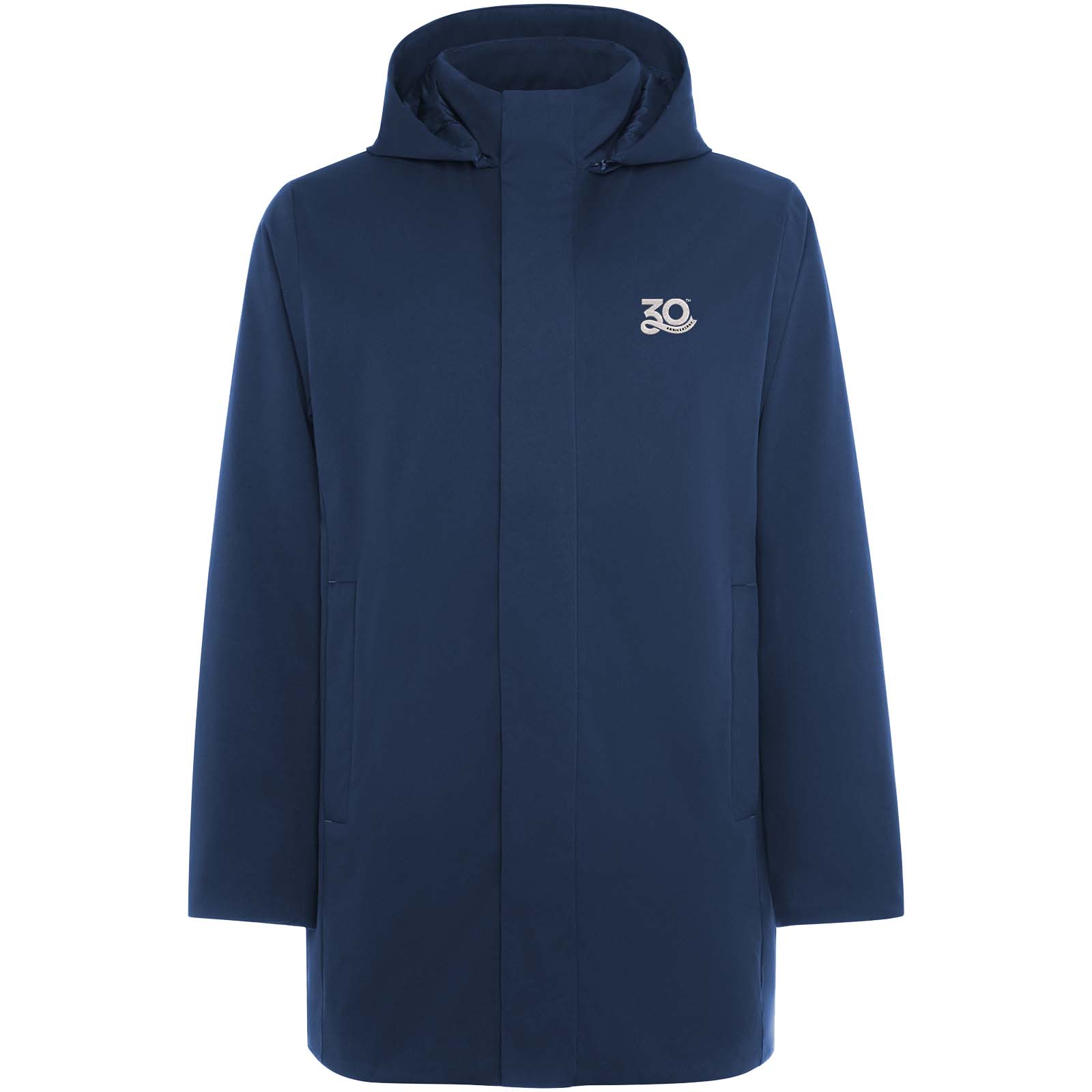 Unisex parka med polstret krave