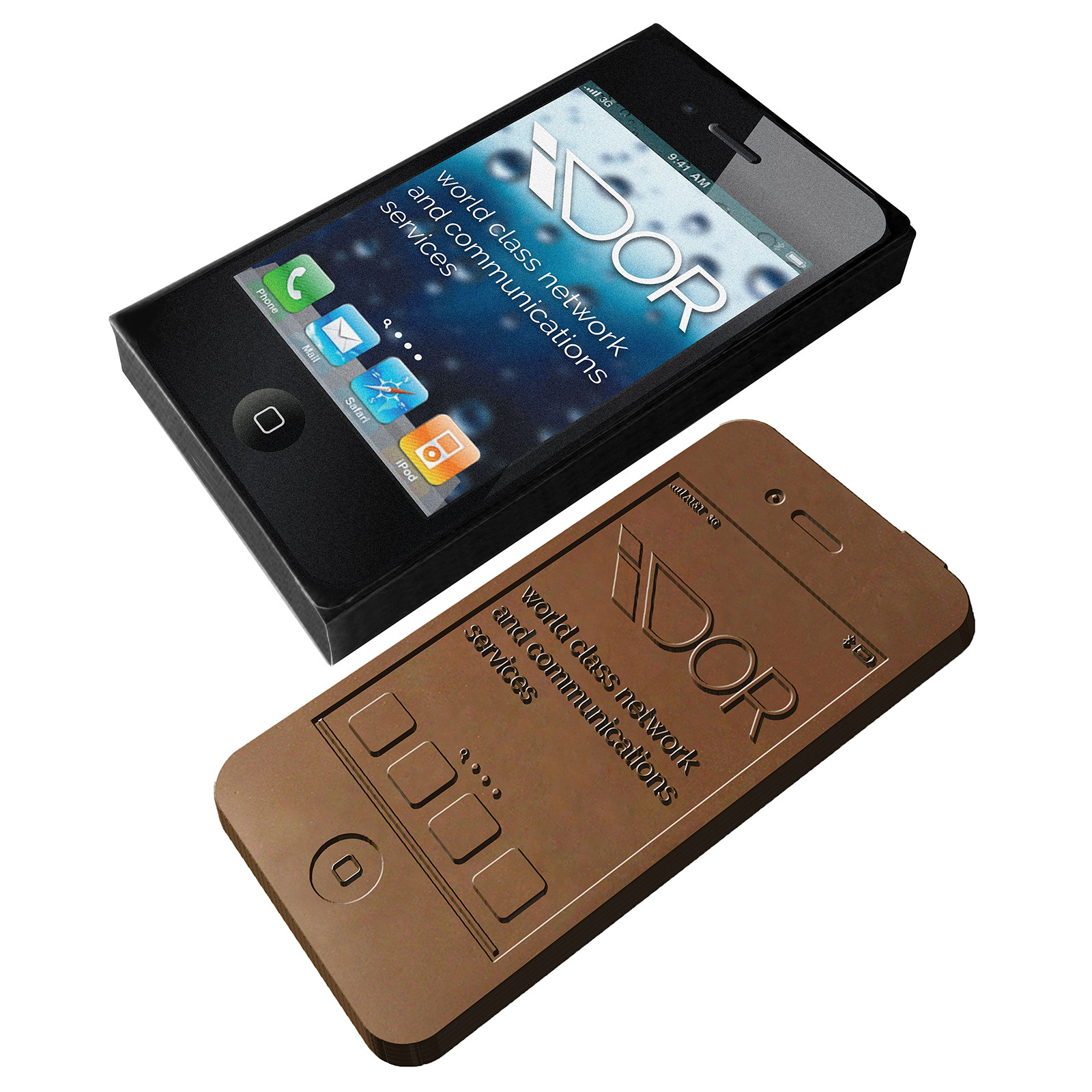 Fuldfarvet trykt æske chokolade smartphone - Isabella