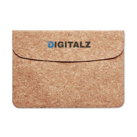 Naturlig Kork 14 tommer Laptop Taske med Magnetisk Lukning - Nordjütland