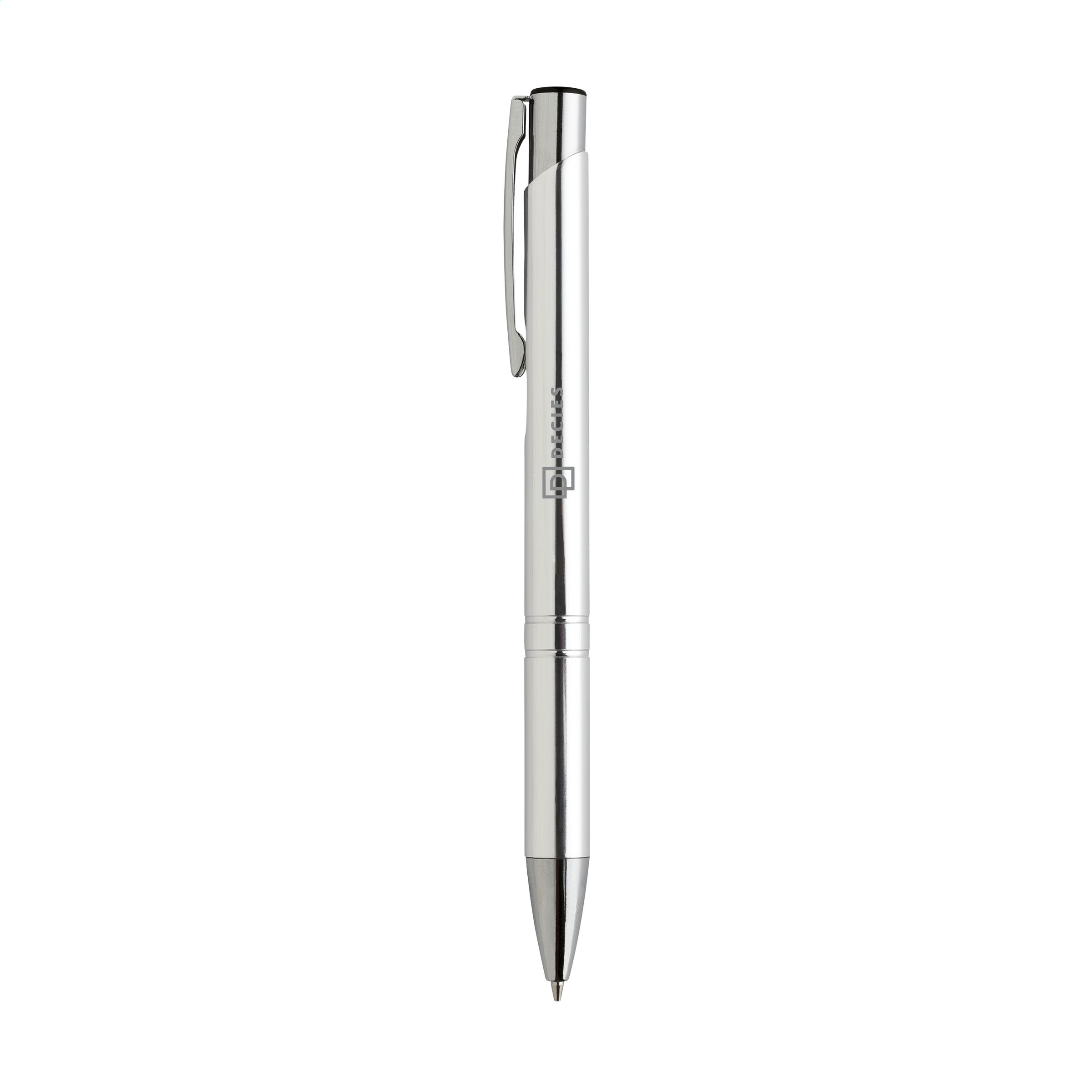 Skinnende Metalpen - Livia trykt med logo