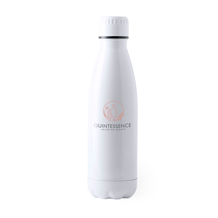 Hvid Mat Rustfrit Stål Vandflaske 700ml - Olivia