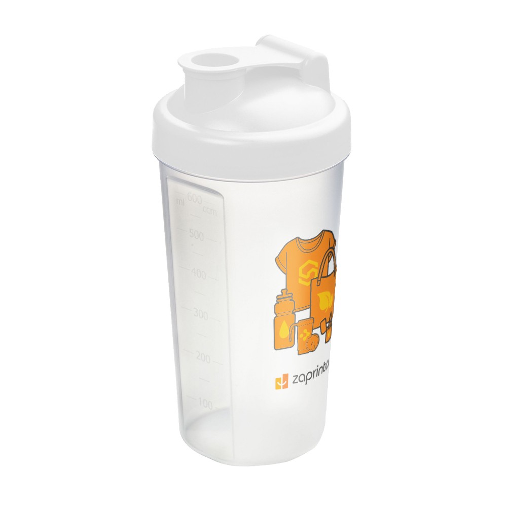 Transparent plastisk protein shake kop - Olga