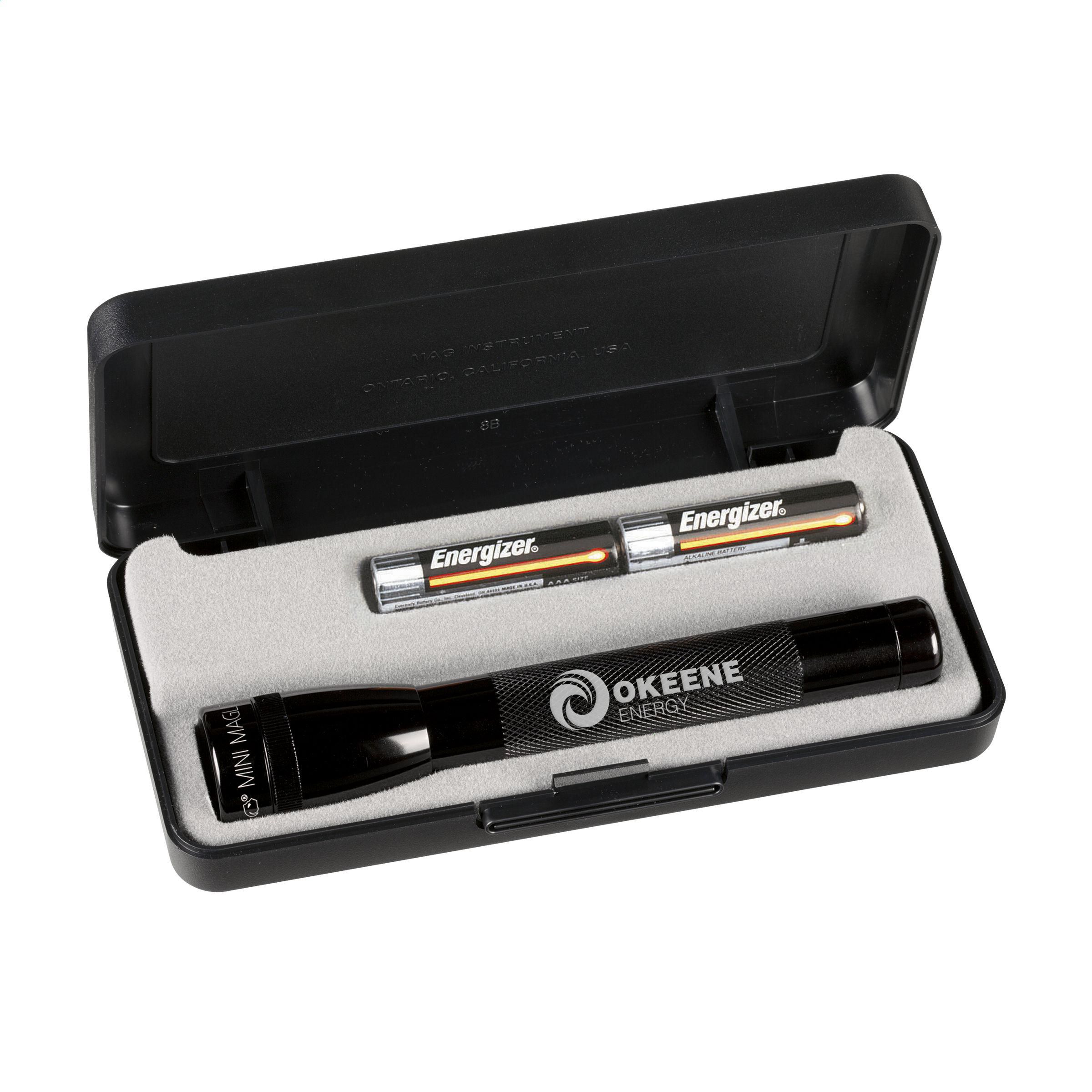 Mini Mag-Lite AA lommelygte trykt med logo