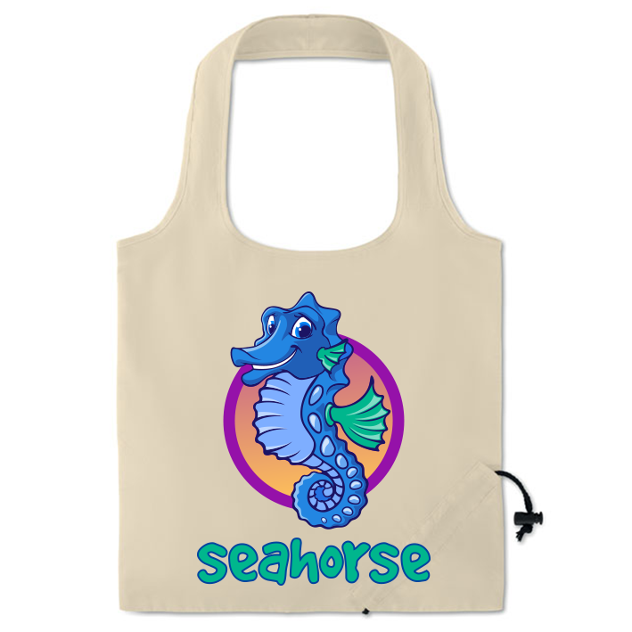 Foldbar Bomuldstaske - Laurids trykt med logo