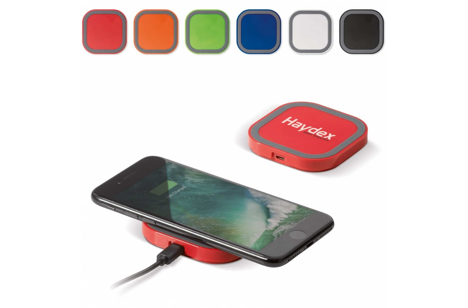 SquarePad trådløs oplader 5W trykt med logo