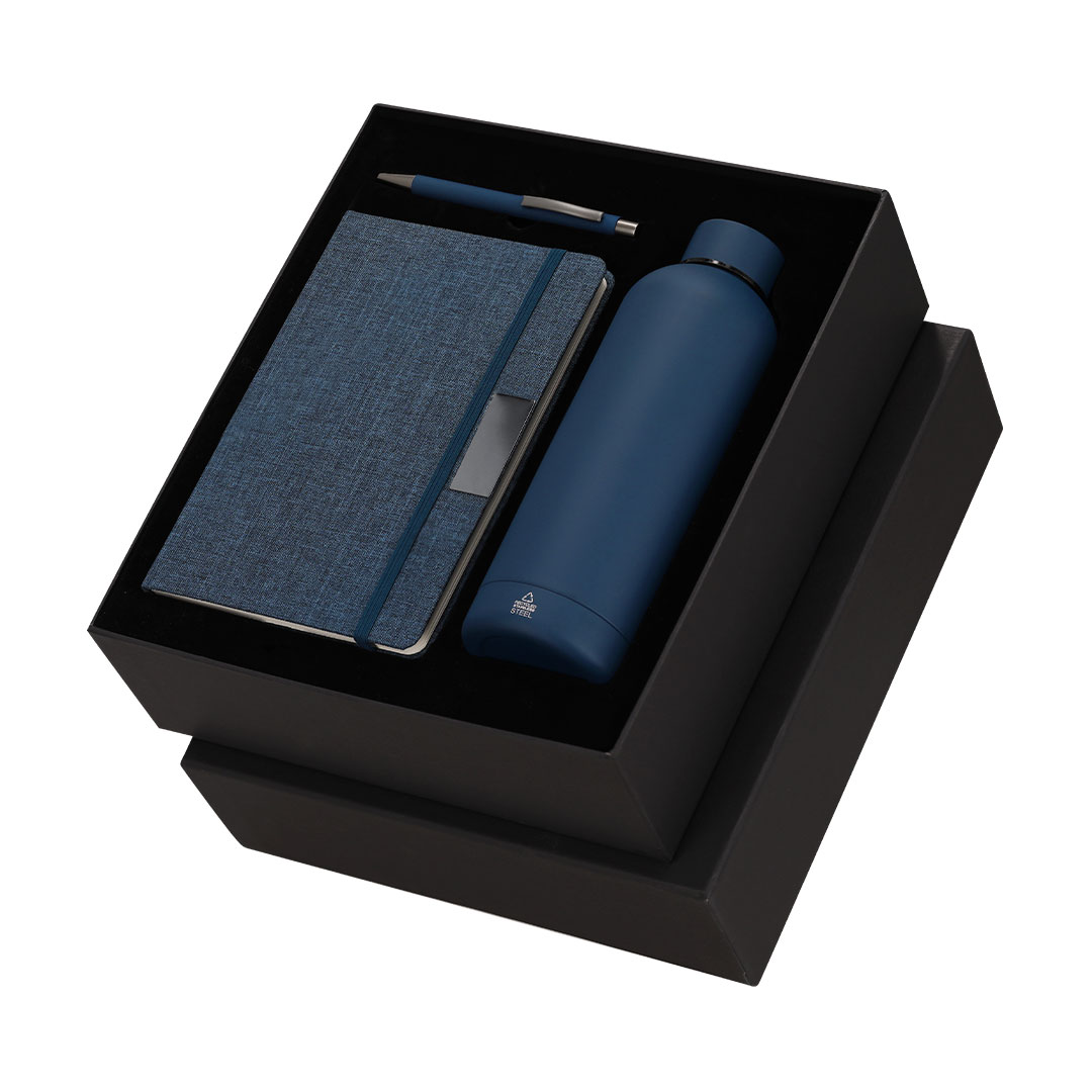 Bæredygtigt Skriv- og Drikkesæt - Emma trykt med logo