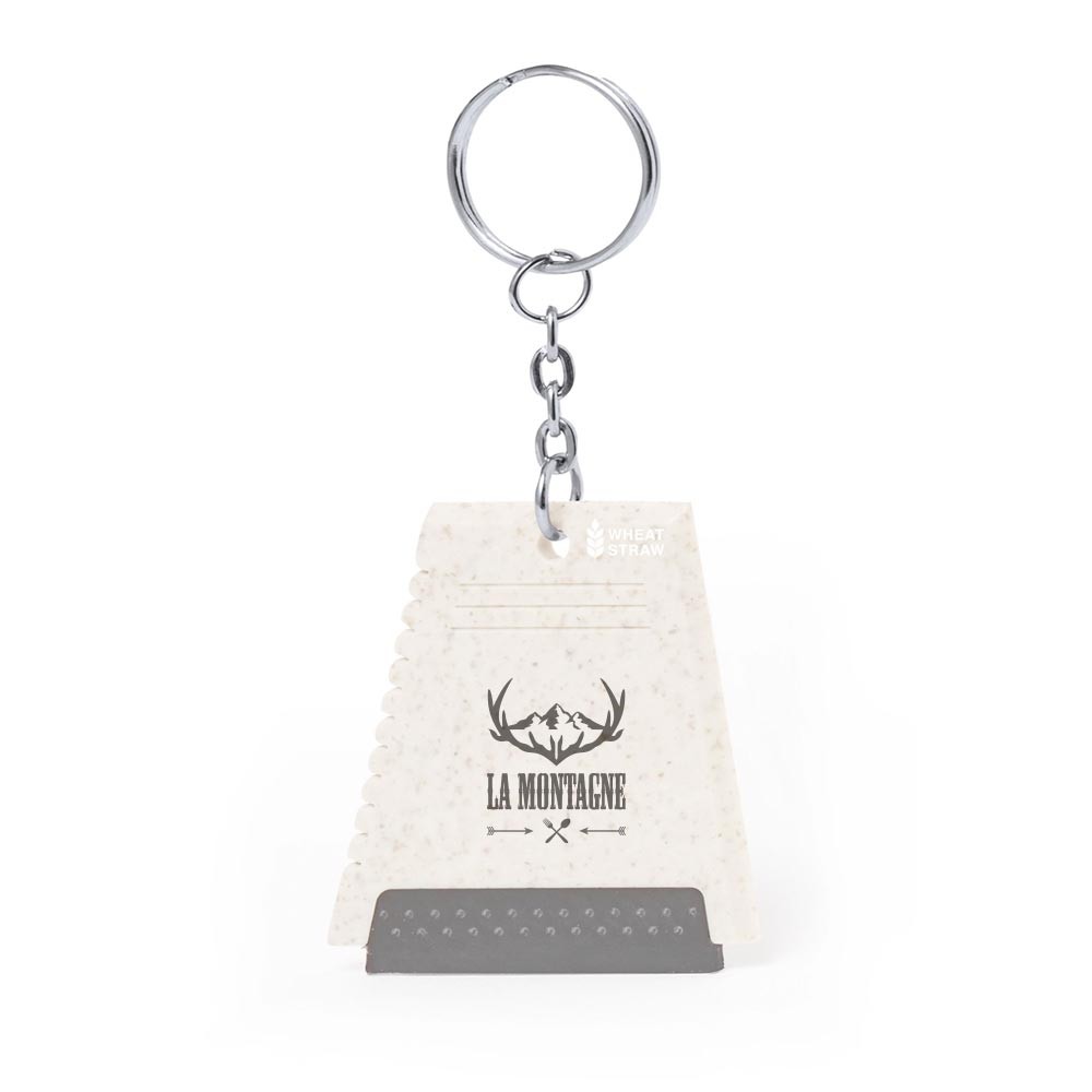 Isterning Skraber Nøglering - Ella trykt med logo