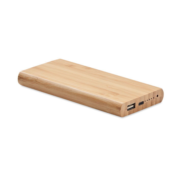 Bambus Trådløs Opladning Power Bank - Clara