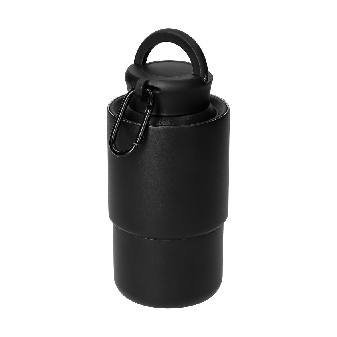 Rustfri stål kop med karabinhage 'Trail'