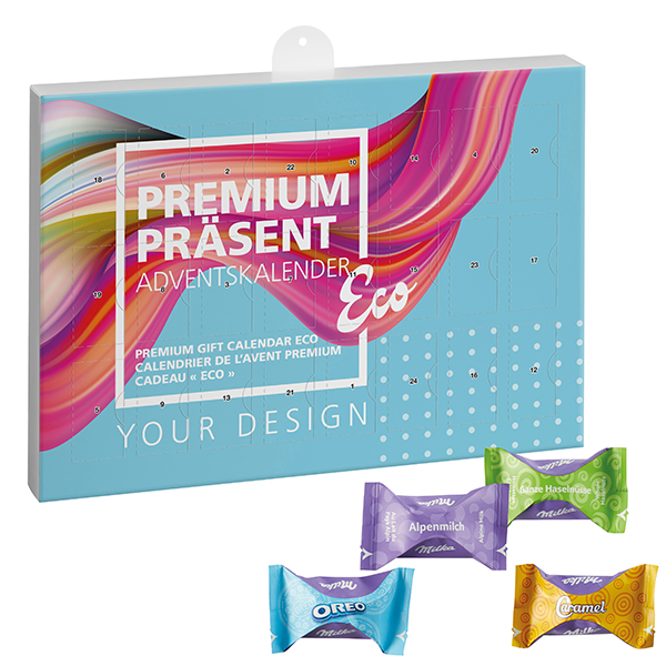 Luksus Gave Julekalender Øko med Milka Favoritblanding - Langeskov