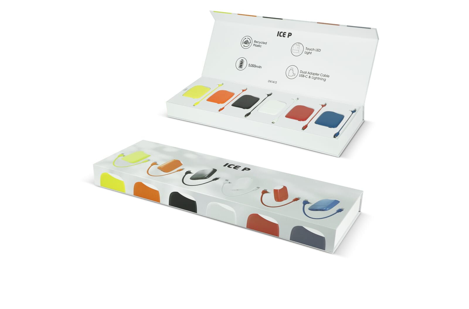 Farverig Powerbank Præsentationsboks - Astrid