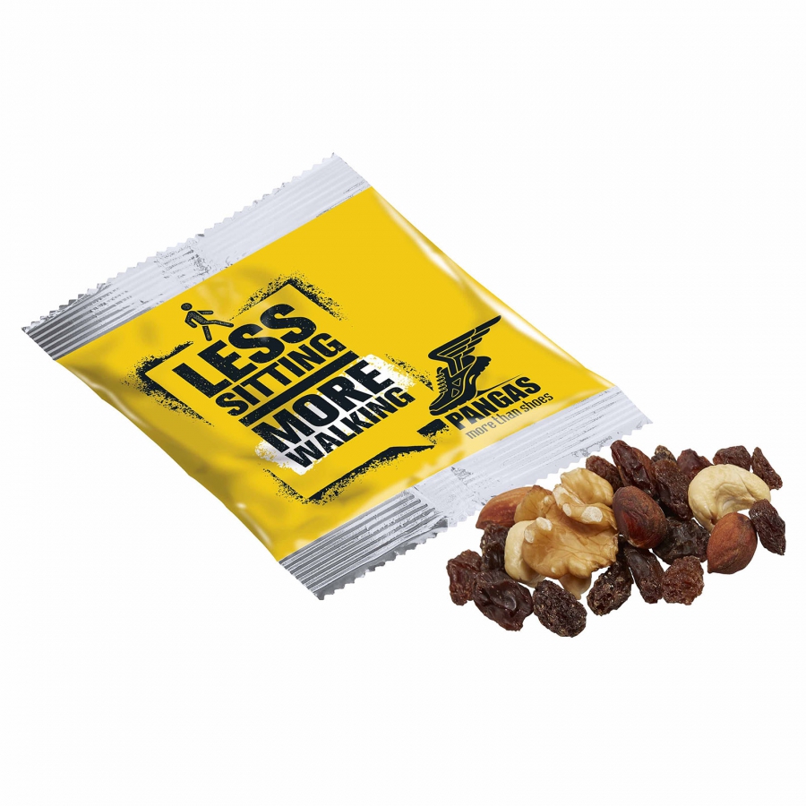 Aluminiumsbelagt Folie med Blandede Nødder og Rosiner - Mern