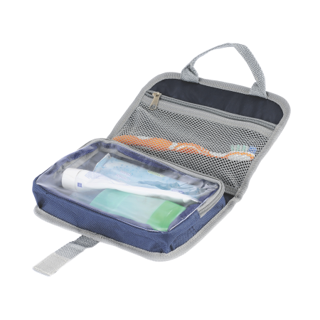 Luksus toilettaske med velcrorem og to rum - Aksel