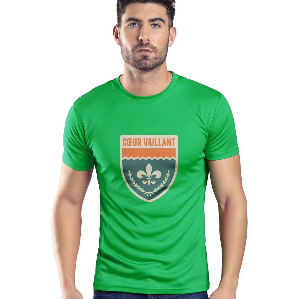 Voksen teknisk åndbar polyester/elastan t-shirt - Sønderhald