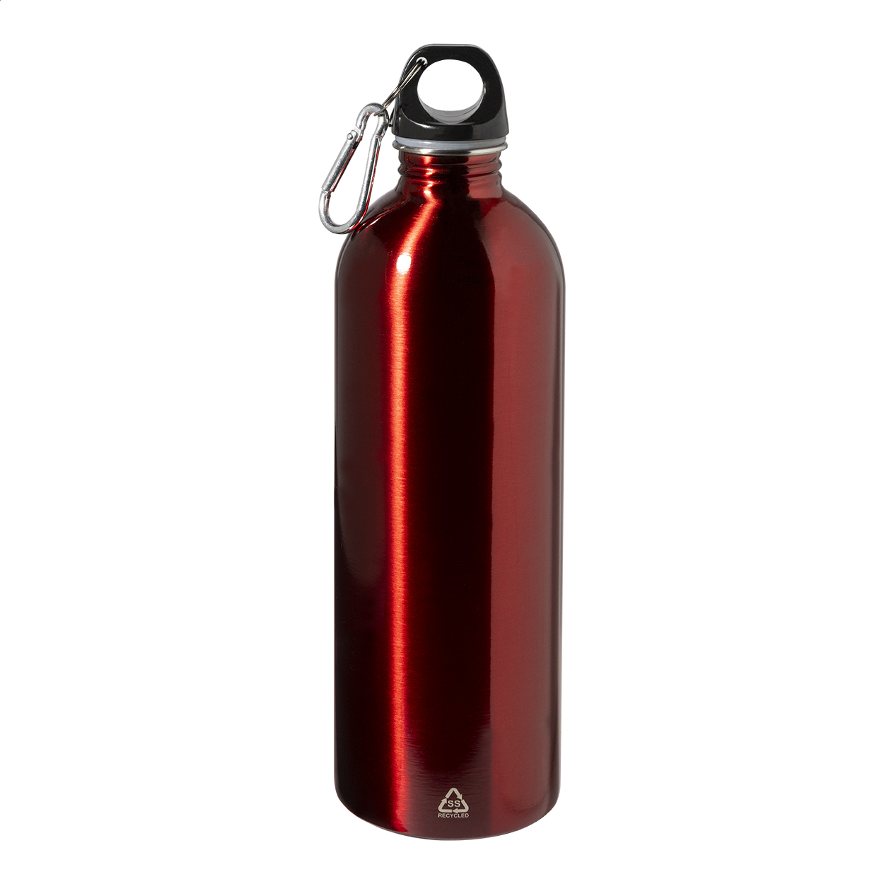 Ressuto XL drikkeflaske i genbrugt rustfrit stål med karabinhage, 750 ml