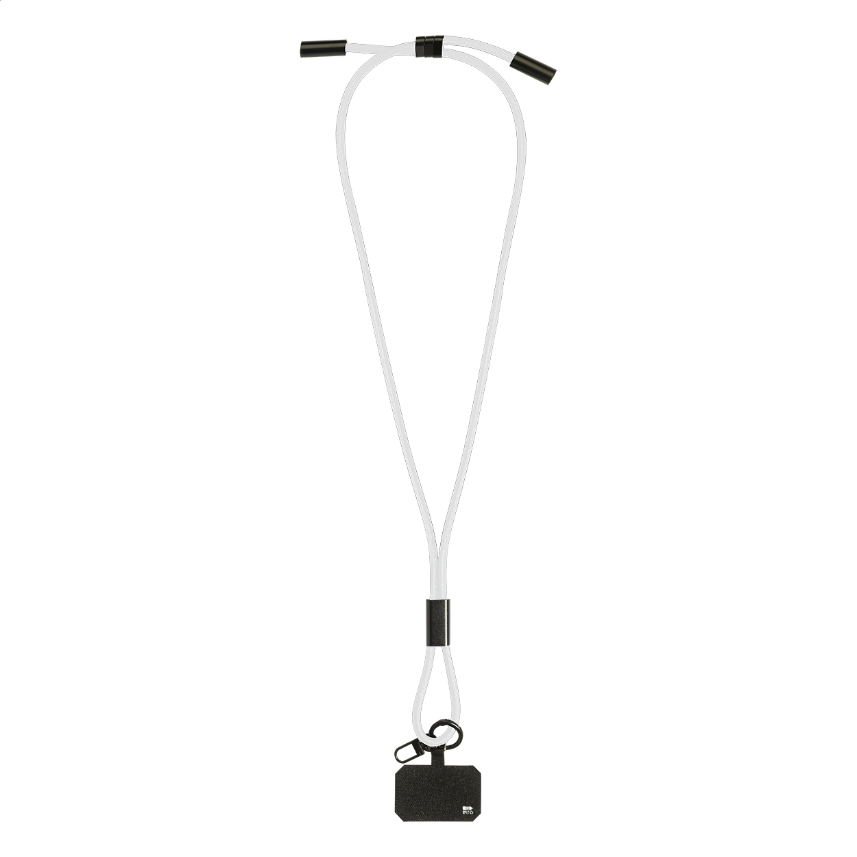HolCharge mobilsnor i RPET med integreret USB-C-kabel 60W og logo trykt med logo