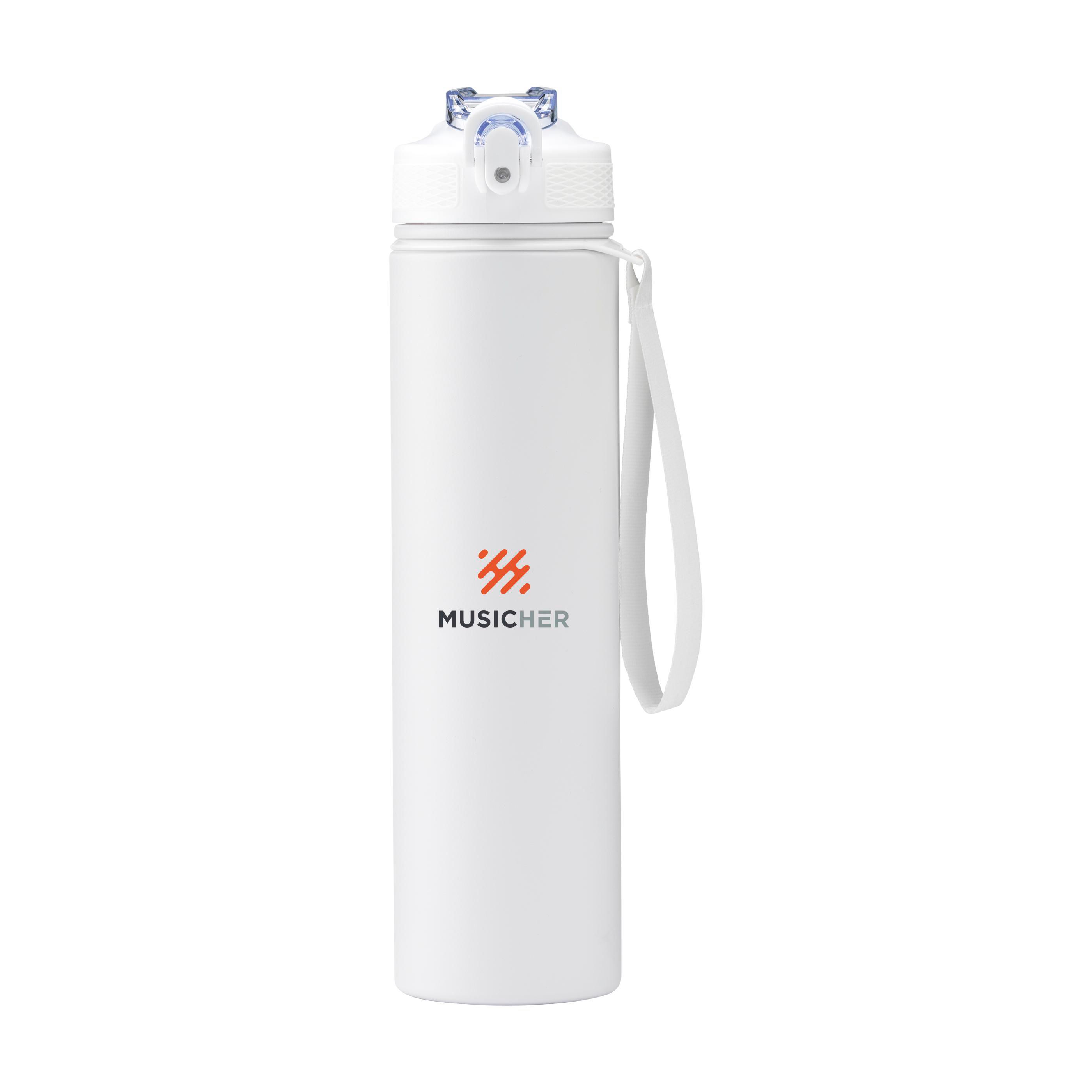 AquaStål Genbrugsflaske 750 ml - Dagmar trykt med logo