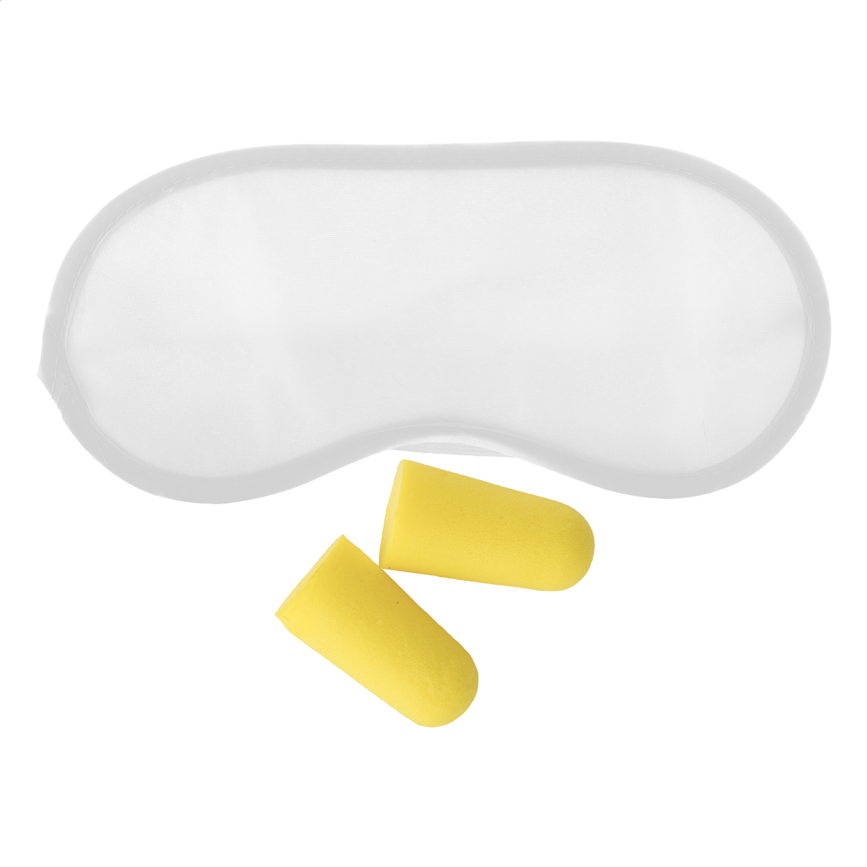 Rejsesæt med Øjenmaske og Ørepropper - Hvidovre trykt med logo