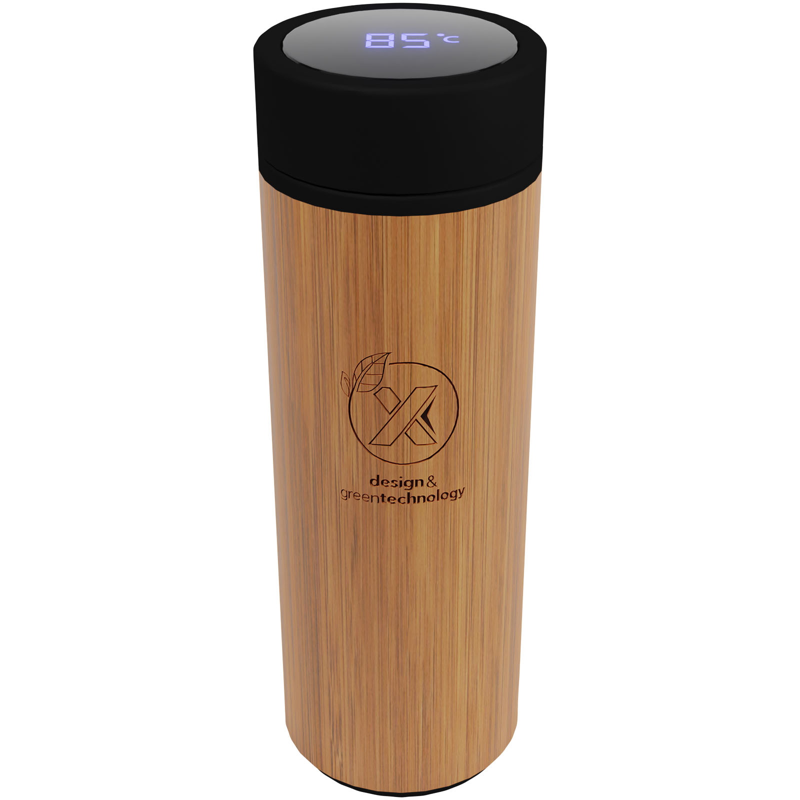Smart Bambusflaske 500 ml - Cille trykt med logo