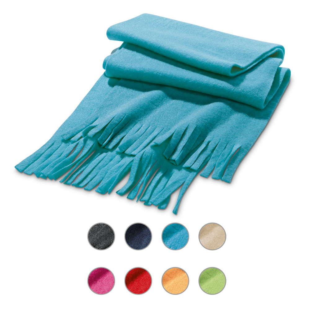 fleece stribehalstørklæde - 