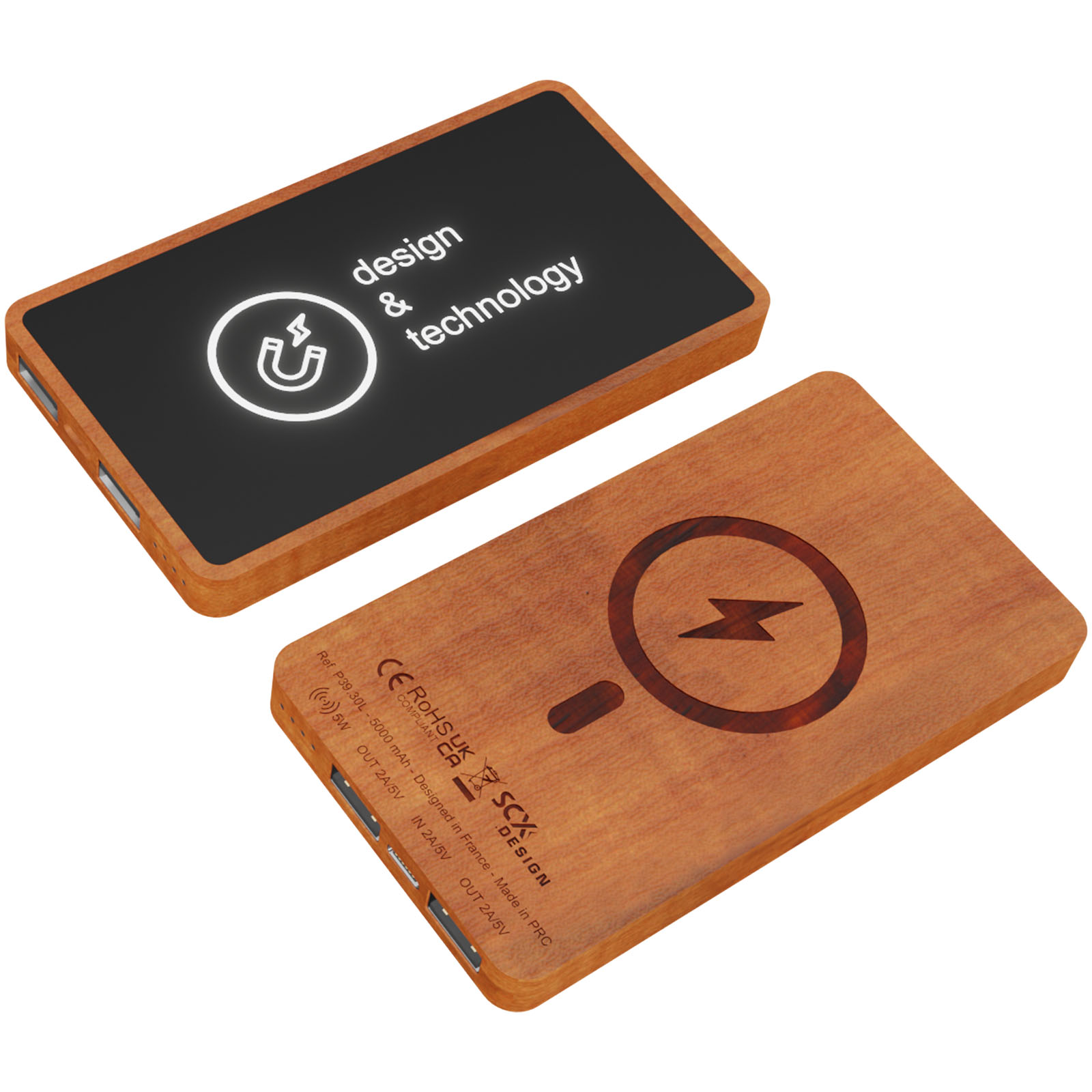 Magnetisk trådløs opladnings powerbank - Kongerslev