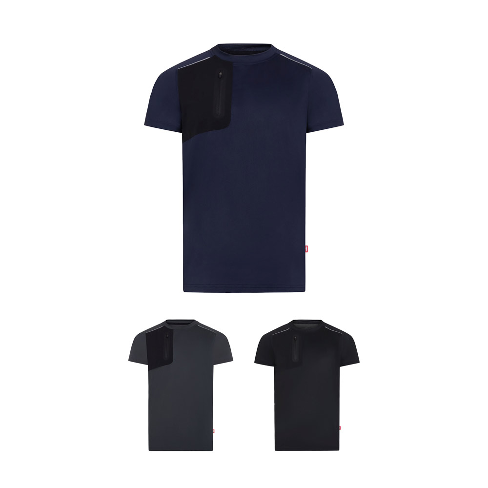 VL RHEA. Teknisk vaffel-T-shirt (110 g/m²), lavet af 100 % genanvendt polyester
