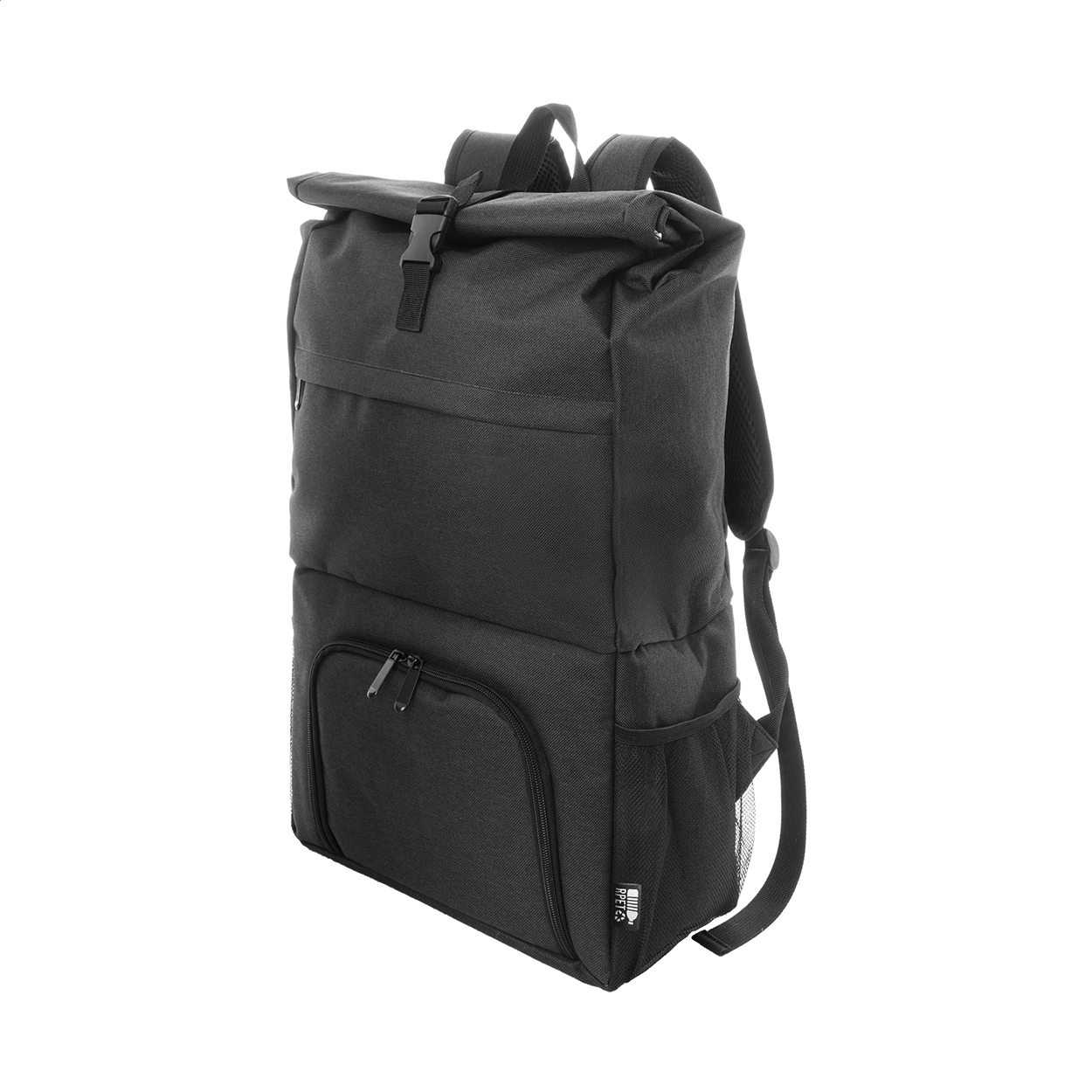 Chilltop rolltop-kølerygsæk i 600D RPET med kølerum og jeres logo trykt med logo